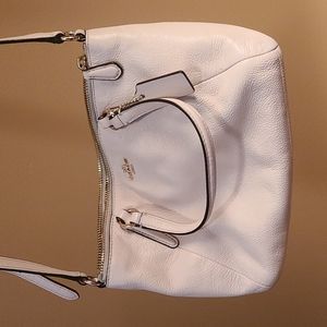 Coach purse, small, white